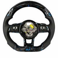 Volant sport en fibre de carbone LED pour Volkswagen Golf MK7 MK7.5 GTI R GTD GTE Polo GTI Passat Tiguan Jetta