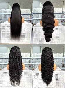 <span class=keywords><strong>Parrucca</strong></span> Foxen 100% Capelli Umani Birmani Ricci Grezzi, <span class=keywords><strong>Parrucca</strong></span> Frontale in Pizzo Senza Colla per Donne di Colore, Pre-Sfoltita 13x4 13x6 HD - Product Image 6