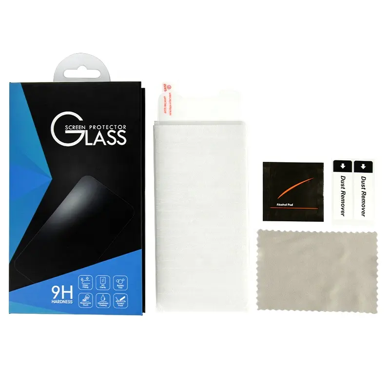 Op Maat Gemaakte Accessoires Kit Doekjes Pakket Doos Fsc Materialen Pakket Box Voor Mobiele Telefoon Tablet Gehard Glas Screen Protector