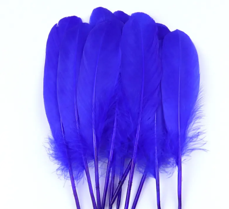 Goose feather washed nest forest colored wing feathers handmade DIY material cat cat stick