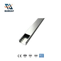 Canaux de câblage en acier galvanisé, type cheminée, fond plein, taille sur mesure pour le câblage des bâtiments commerciaux