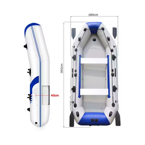 Embarcación Inflable de PVC para 3 Personas, Bote de Pesca, Kayak, Canoa, Yate, Bote Plegable Portátil con Bomba de Aire 01 Fishing - Product Image 5
