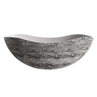 Nouvelle baignoire ovale monobloc sans joint de style chinois, design élégant, pour petits appartements et maisons d'hôtes