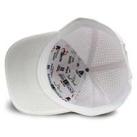 Gorra Deportiva ELVN de 5 Paneles, Estructurada, Impermeable, Ajustable, con Parche de Goma Personalizado con Logotipo, Estilo Urbano, Unisex