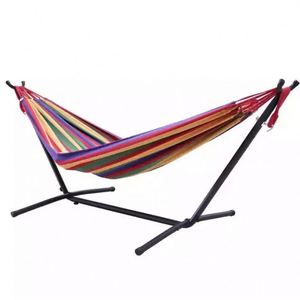 Hamaca Colgante para Acampar al Aire Libre, Cama Columpio con Soporte de Acero Plegable y Bolsa de Transporte - Product Image 5