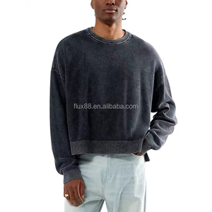 <span class=keywords><strong>Pull</strong></span> à col rond zippé texturé personnalisé pour <span class=keywords><strong>homme</strong></span>, en coton épais et écologique, coupe ample, longueur standard, collection Printemps - Product Image 1