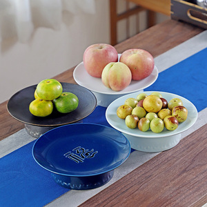 Assiette à fruits en céramique, ronde, en porcelaine, nouveau style chinois, pour table à thé, fête, plateau à collations et desserts - Product Image 3