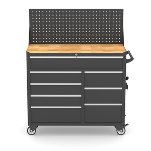 Chariot à outils de réparation automobile robuste à 8 tiroirs, construction épaissie, conception mobile pour atelier d'usine, modèle HS-160 - Product Image 1