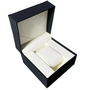 กล่องนาฬิกาไม้ปรับแต่งได้ บรรจุภัณฑ์สีดำ กล่องโชว์นาฬิกาแบบพรีเมียมที่ยั่งยืนได้ พร้อมที่เก็บนาฬิกา - Product Image 3