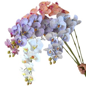 Orchidee Artificiali di Alta Gamma Stampate in 3D, Serie Colori Morandi, 9 Fiori di Phalaenopsis, per Decorazione Tavola, Casa, Hotel e Matrimoni - Product Image 5