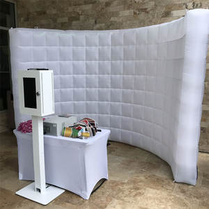 전시회용 탈부착 가능한 배경이 있는 풀컬러 인쇄 맞춤형 풍선 포토 부스 - Product Image 3