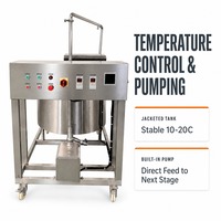 Mélangeur de pâte pour tempura de poisson, capacité de 100 litres, unité à enveloppe chauffante de 1,5 kilowatt