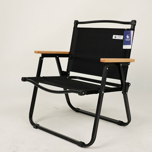 Silla de Camping de Acero Resistente a la Oxidación para Pesca en la Orilla del Río, Fiestas al Aire Libre, con Patas Antideslizantes, Capacidad de 120 kg - Product Image 1