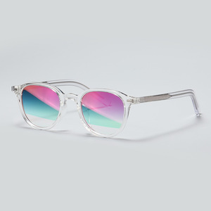 Lunettes de soleil rectangulaires à monture intégrale avec verres dégradés, protection anti-UV, motif uni, style punk, unisexe, adulte - Product Image 4