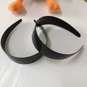 ที่คาดผมสไตล์เกาหลีแบบ DIY กว้าง 40 มม. ทำจากพลาสติก ABS กึ่งสำเร็จรูป ขนาดเส้นผ่านศูนย์กลาง 39 ซม. สีดำ อุปกรณ์เสริมผม สามารถปรับแต่งได้ - Product Image 3