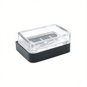 จานวางสบู่ รุ่น 25 สีดำ 12.5 X 5 X 10.2 ซม. พร้อมฝาใสสำหรับใช้ในห้องน้ำ - Product Image 3