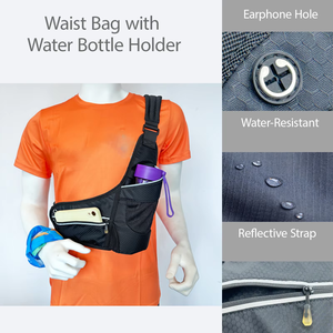 Sac promotionnel personnalisé pour sports <span class=keywords><strong>de</strong></span> plein air, ceinture <span class=keywords><strong>de</strong></span> <span class=keywords><strong>course</strong></span> avec poche pour bouteille d'eau et hydratation, sac banane d'hydratation - Product Image 6