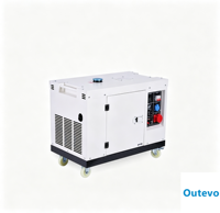 10-1000kw Genset Diesel Bobig Rangka Terbuka Senyap Besar dengan Start Otomatis 480V Efisiensi Tinggi dari Produsen