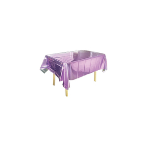 Nappes <span class=keywords><strong>en</strong></span> plastique rectangulaires au laser arc-<span class=keywords><strong>en</strong></span>-ciel de couleur unie réutilisables personnalisées <span class=keywords><strong>en</strong></span> usine pour une utilisation <span class=keywords><strong>en</strong></span> fête - Product Image 5