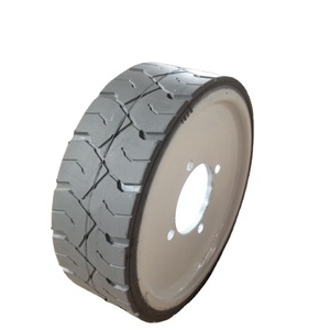Upright Scissor Lift Tire 15x5 <b>Foam</b> Rim For Material Handling Equipment Parts <b>Model</b> 502170-000 - Product Image 1