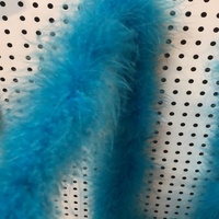 Boa en plumes de marabout bleues teintées, écologiques, pour femmes, idéal pour les fêtes à domicile, la décoration de Noël, les loisirs créatifs, les costumes, les robes de danse et les accessoires de cosplay