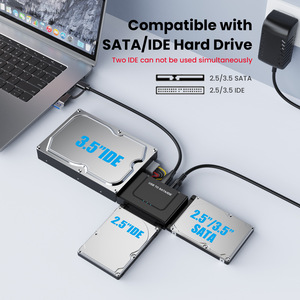 Adaptador convertidor USB a SATA IDE con fuente de alimentación para transferencia y copia de seguridad de datos de discos duros - Product Image 4
