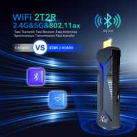 X96S600 TV Stick 2GB RAM 16GB ROM 4K Allwinner H313 Android 10, Dongle de TV Inteligente con Control Remoto por Voz BT, WIFI 6 5G