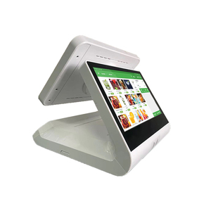 Sistema POS táctil de doble pantalla, precio minorista operado por Android, caja registradora, máquina todo en uno para tienda y <span class=keywords><strong>cajero</strong></span> de supermercado - Product Image 1