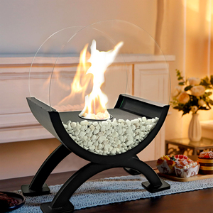 <span class=keywords><strong>Chimenea</strong></span> de Mesa Desmontable y Ensamblable de Diseño Moderno, <span class=keywords><strong>Chimenea</strong></span> Portátil de Bioetanol - Product Image 1