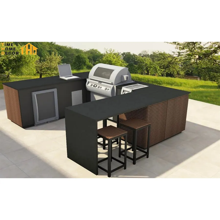 Modular Built In Barbecue Grill Outdoor Furniture Design Uutdoor Kitchen BBQ Island