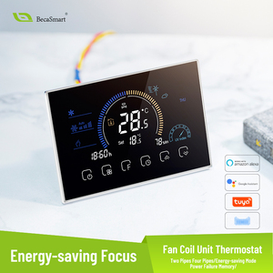 Beca-Termostato Inteligente PARA EL Hogar, Dispositivo Inteligente con WiFi, Modbus y Pantalla Táctil, Normalmente Programable, Ideal para Ventiladores de Ahorro de Energía de Hospitales, 2 Unidades - Product Image 3