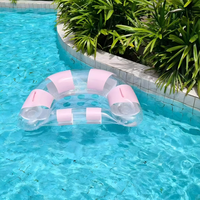 Fauteuil flottant gonflable en U pour piscine, siège de piscine d'été avec poignées, jouet aquatique pour fête au bord de la piscine