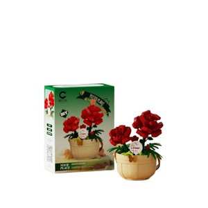 ChaoLe Chuang 7474-7482 Panier <span class=keywords><strong>de</strong></span> fleurs <span class=keywords><strong>Contes</strong></span> <span class=keywords><strong>de</strong></span> fleurs éternelles Ensemble <span class=keywords><strong>de</strong></span> blocs <span class=keywords><strong>de</strong></span> construction DIY en plastique à mini-particules en pot - Product Image 5