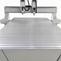 Machine de découpe et de gravure CNC à double broche 1325, 6KW, refroidie par air, commande DSP, haute efficacité, routeur CNC 1300x2500mm