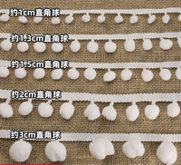 ZSY usine directe personnalisé jumbo gros pompon frange tresse bobble ball pompon dentelle pom pom garniture