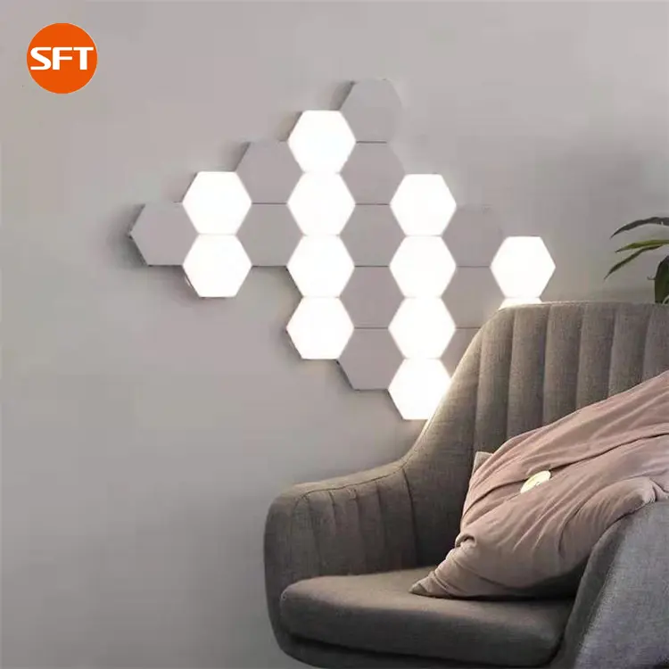 Promotional indoor white led wall lamp 12w decorative honeycomb shape wall light for home