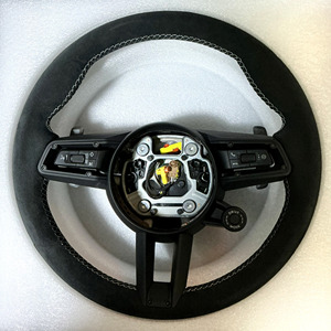 Volant en cuir véritable pour <span class=keywords><strong>Porsche</strong></span> 911 991 718 Cayenne Macan Panamera Taycan GT3 Carrera Boxster Cayman <span class=keywords><strong>Prix</strong></span> d'usine - Product Image 6
