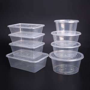 Material para microondas PP5, Envasado de comida rápida, contenedor <span class=keywords><strong>rectangular</strong></span> de plástico para alimentos con tapa - Product Image 6