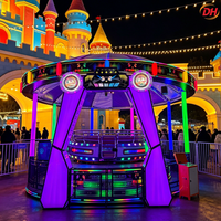 Manège Tagada Disco à toit entièrement étanche, machine d'amusement à sensations fortes pour parcs de divertissement familial, directement de l'usine