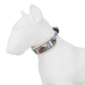 <span class=keywords><strong>Collar</strong></span> de perro ancho, <span class=keywords><strong>Collar</strong></span> de nailon reflectante para mascotas, <span class=keywords><strong>Collar</strong></span> de perro estampado transpirable de malla cómoda con anillo en <span class=keywords><strong>D</strong></span> para perros medianos a grandes - Product Image 5