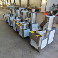 Machine à éplucher et à couper les pommes de terre électrique commerciale entièrement automatique