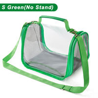 Cage à oiseaux, cage à perroquets, cage de transport pour pigeons et lézards, cage transparente portable pour oiseaux