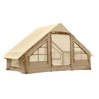 Tente de camping gonflable une chambre quatre saisons, fabricant sur mesure, coupe-vent, imperméable, entièrement automatique 2000-3000mm