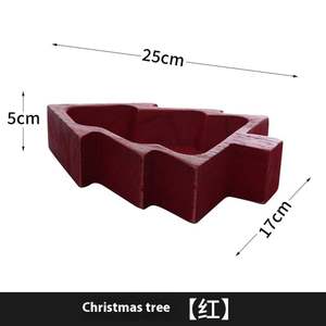 Cuenco de masa de madera más vendido tallado de árbol de Navidad personalizado respetuoso con el medio ambiente para hacer velas, cuenco de vela de masa al por mayor - Product Image 5