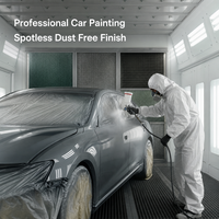 Cabine de peinture automobile sur mesure avec chauffage électrique infrarouge lointain et contrôle intelligent pour séchage de carrosserie
