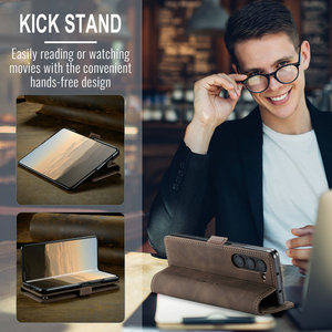 CaseMe étui à rabat rétro pour <span class=keywords><strong>Samsung</strong></span> Galaxy Z Fold 7 cartes portefeuille magnétique pratique housse de téléphone pour <span class=keywords><strong>Samsung</strong></span> Z Fold 5 4 <span class=keywords><strong>3</strong></span> étui de protection - Product Image 5