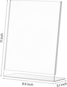 8x11 soporte <span class=keywords><strong>de</strong></span> letrero <span class=keywords><strong>de</strong></span> acrílico transparente marcos <span class=keywords><strong>de</strong></span> fotos soporte <span class=keywords><strong>de</strong></span> exhibición <span class=keywords><strong>para</strong></span> <span class=keywords><strong>carteles</strong></span> <span class=keywords><strong>de</strong></span> volantes <span class=keywords><strong>de</strong></span> restaurante <span class=keywords><strong>de</strong></span> oficina al por menor - Product Image 3