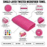Serviette en microfibre perlée de haute qualité, chiffon premium super absorbant, nettoyage efficace, chiffons anti-graisse, vente en gros