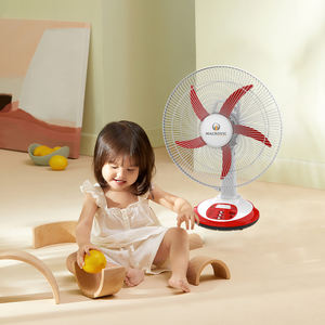 Cuja venda 16 polegadas bateria portátil recarregável mesa <span class=keywords><strong>dc</strong></span>/ac ventilador com luz led - Product Image 3