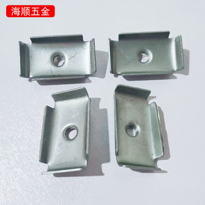 Haisun Hardware Galvanized Steel Square Tube Nuts 3X5 With Built In Thread Single Hole Double Hole <b>Fasteners</b> - Product Image 3